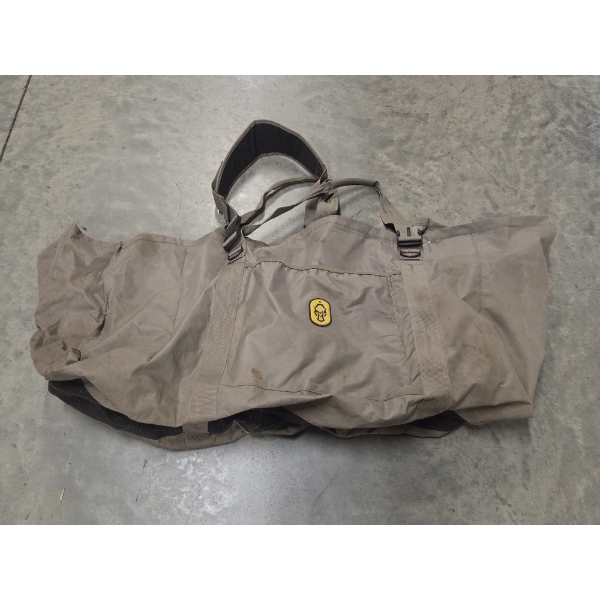 Tan Canvas 12 Slot Duck Decoy Carrying Bag 36''x12''x18''