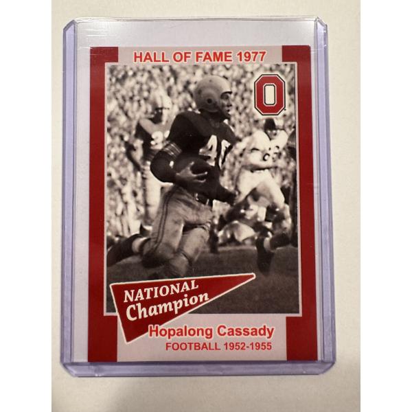 Ohio State Buckeyes Hopalong Cassidy Championship Card In Protective Holder - Mint Condition