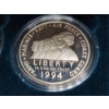 Image 5 : 1994 U.S. Veterans Commemorative 90% Silver Dollars 3 Coin Proof Set - Over 2 Troy Oz Silver!