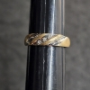 Image 1 : 10k Gold Wedding Band with Diamonds - Size 10.25 - 3.0g TW