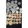 Image 4 : Assorted Foreign Coins Including Canadian Coins, Mexican Pesos & More