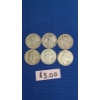 Image 1 : Assorted Years Franklin/Walking Liberty Half Dollars - Face Value: $3.00