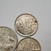 Image 4 : 3 Sterling Silver Australian Coins: x1 1943 Six Pence & x2 1943 Three Pence TOTAL ASW: 0.168ozt