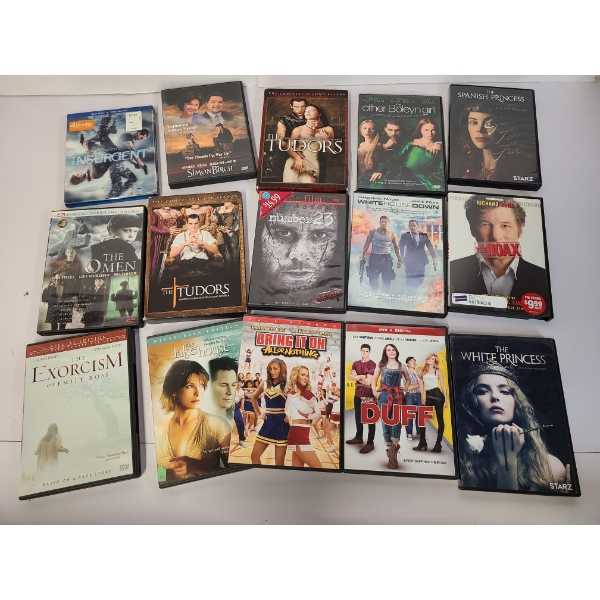 15 DVD'S - White Princess - Bring it On All or Nothing - The Tudors - Etc.