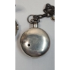 Image 8 : Antique Silver H Harvey London Size 18 Pocket Watch With Key - Non-Working - Weight: 135.6g