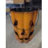 Image 7 : Brand New! Set Of (5) Festive Galvanized Jack O Lantern Buckets 9'', 11'', 13'', 15'', & 17'' 