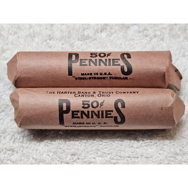 Lot of Assorted US Wheat Pennies in Rolls - AFV $1.00