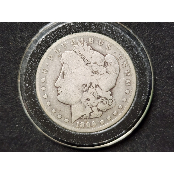 1899-O United States Morgan Silver Dollar in Protective Capsule
