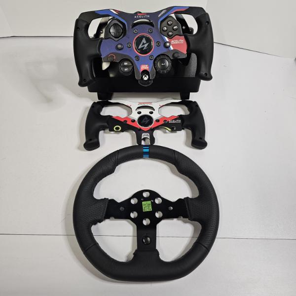 Logitech G923 Racing Wheel Base With Acelith Formula Modification Mod Plates (see description)