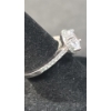 Image 4 : Women's Sterling Silver Ring With Clear Stones Size 6 & Sterling Silver Heart Necklace - Weight 5.3g