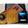 Image 4 : 2 Pcs Historic 1878 Pure 24k .999 Replica Gold Foil $10,000 EAGLE & FLAG United States Large Note