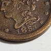 Image 2 : United States 1851 Half Cent in Great Condition!