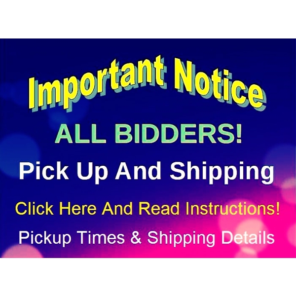 SHIPPING INFO  -  PLEASE DO NOT BID ON THIS LOT!   -  READ HERE!