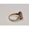 Image 3 : 10K Yellow Gold Antique Style Ring With Light Purple Gemstone (Clipped) - Weight: 1.6g