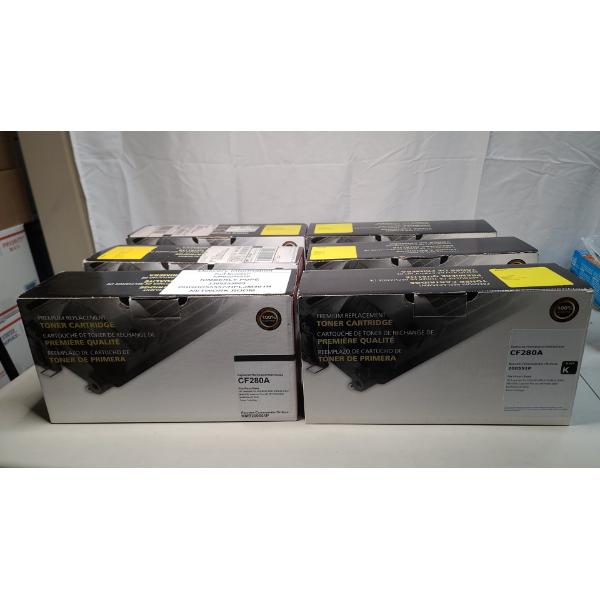 (6) Boxes Of HP 80A Toner Cartridge Black CF280A