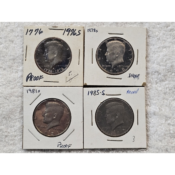 Assorted Kennedy Half-Dollar Proofs - AFV $2