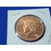 Image 2 : One AVDP Ounce .999 Fine Copper Round - 1921 Peace Dollar Copy Design