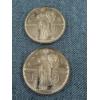 Image 1 : 2 - American Walking Liberty .999 Fine Copper One Troy Ounce Coins