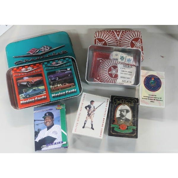 Group Of New In Packaging Collectible Playing Cards - See Photo