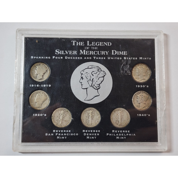 "The Legend of the Silver Mercury Dime" Collection; Face Value: $0.70
