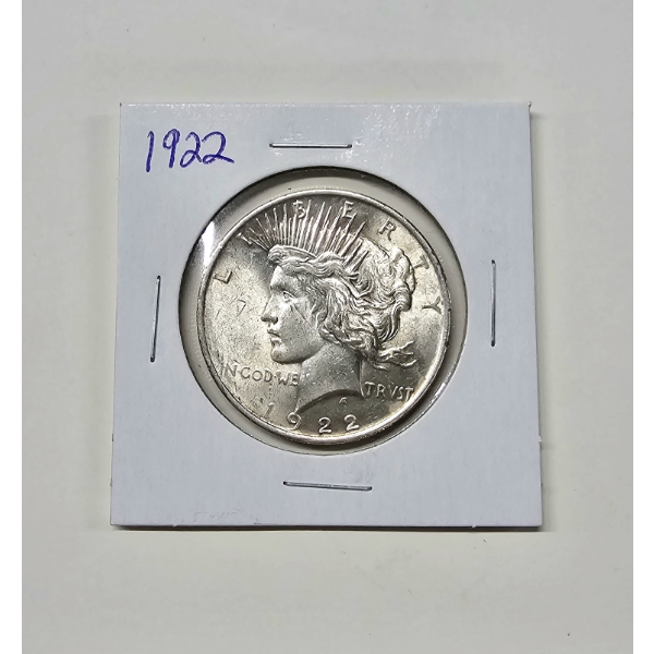 1922 Peace Silver Dollar - Excellent Condition