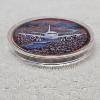 Image 2 : 5 Oz .999 Fine Copper Global Transit Airline Soaring Wings Colorized Round