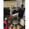 Image 2 : Lighted Glass Tree, 2 New Hats, Ornaments, Tin Deer & More