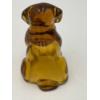 Image 3 : Adorable Degenhart Vintage Glass Dog Figurine- Amber Lite