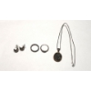 Image 1 : Assorted Sterling Silver Jewelry Pieces Ft Rings, Necklace & Earrings -Total Weight: 23.8g