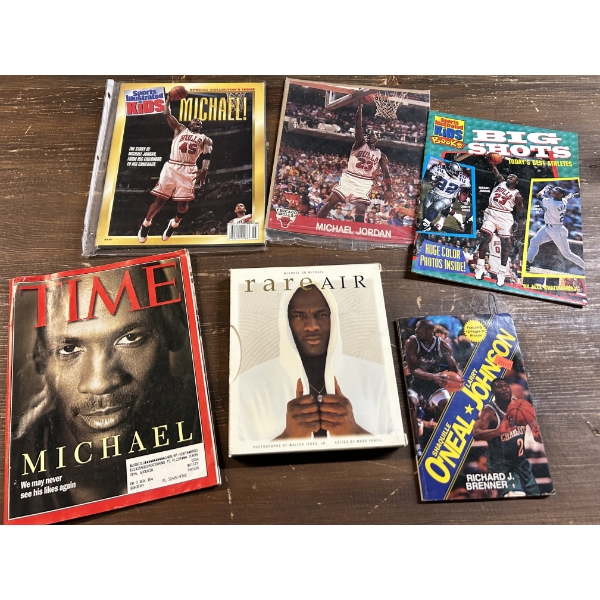 Assorted Magazines - Michael Jordan - Sports Illustrated - Shaquille O'Neal - Time Magazine