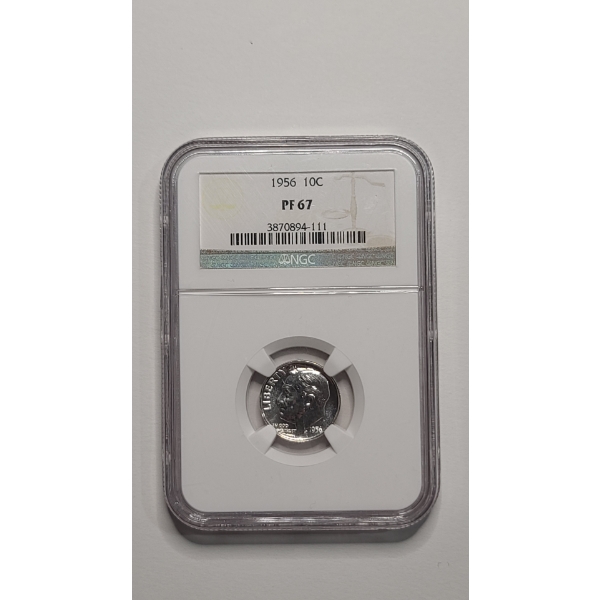 NGC 1956 PF 67 90% Silver Roosevelt Dime