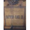 Image 3 : Antique Patriotic Themed "Southern Clock Co. Wooden OGEE Clock - With Key - 26 x 16 x 4.5 Inches