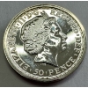 Image 2 : 2013 1/4 Oz .999 Fine Silver Britannia Coin - Queen Elizabeth - Beautiful Condition!