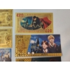 Image 9 : x7 Assorted Harry Potter 24K Gold Foil Banknotes Set w/ CoA