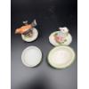 Image 3 : 2 Trinket Boxes - Bunny & Bird - Bunny is hand painted in Brazil - Exclusively for Avon Products INC