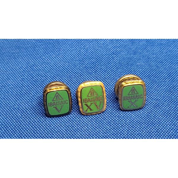 (3) 10K Gold Hoover Company Employee Service Pins (Non-Gold Posts) - Total Weight: 5.1g