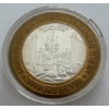Image 2 : "Silver Strike" .999 Fine Silver Limited Edition Casino Gaming Token. 0.6 Troy Oz Fine Silver. 