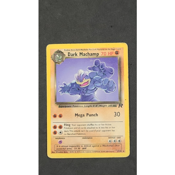 Pokémon TCG Team Rocket's Dark Machamp #27/82 Non-Holo Rare Card
