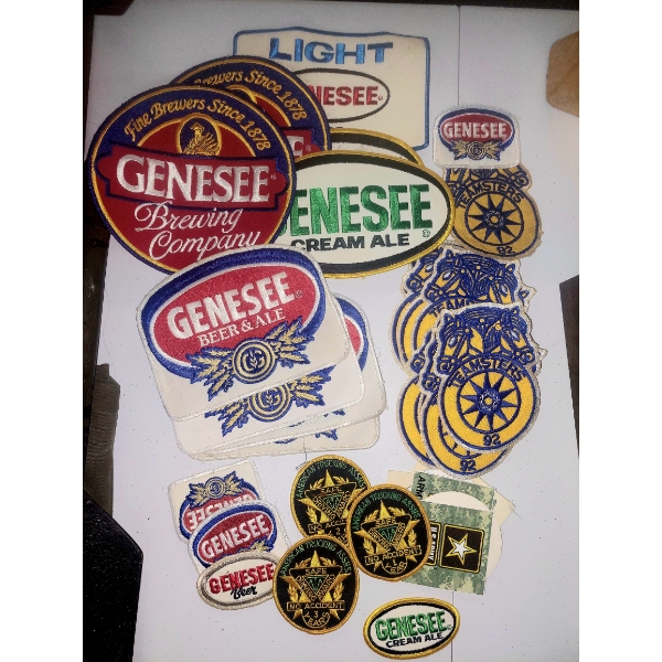 Large Lot Of Collectible Cloth Advertising Patches - See Pics