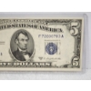 Image 3 : Excellent United States 1953 Five Dollar Silver Certificate Note in Great Condition! 