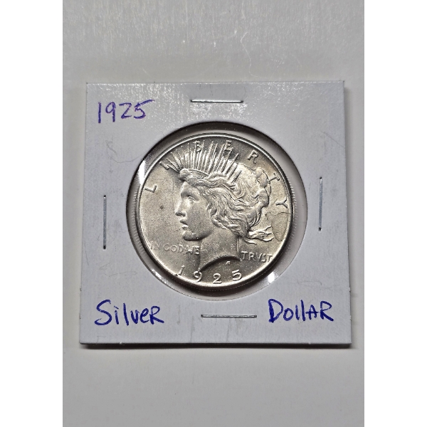 1925 Peace Silver Dollar - Great Condition