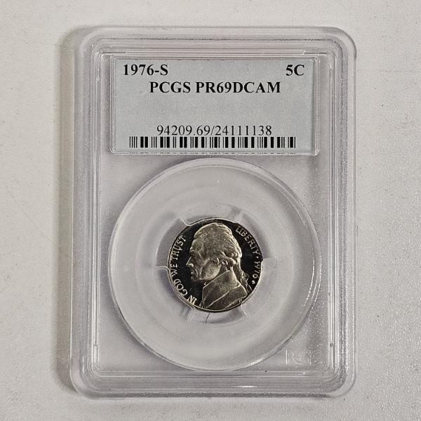 PCGS PR69DCAM 1976-S United States Jefferson Nickel Five Cents