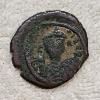 Image 1 : Byzantine Empire Emperor Justinian I Pre-Reform AE Follis Bronze Coin