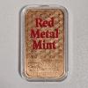 Image 1 : Red Metal Mint 1 Troy Ounce .999 Pure Copper Colorized Bar with Korean Bathing Suit Beauty