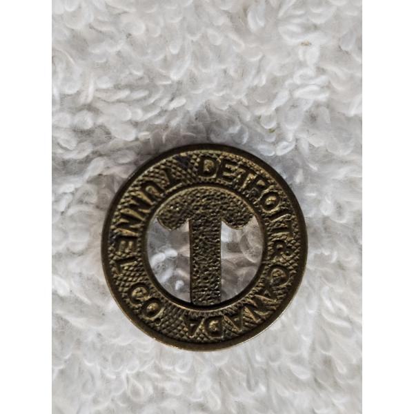 Vintage Detroit-Canada Tunnel Co. Transit Token