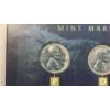 Image 2 : Complete 1943 Steel Penny Mint Mark Collection Display