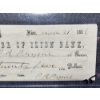 Image 3 : Rare 1856 Cashier of Ilion Bank 25 Dollar Paper Check in Good Condition! 
