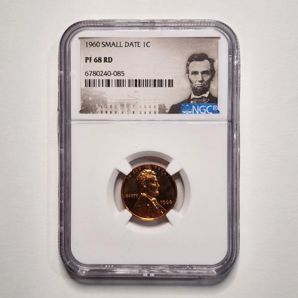 NGC PF68 RD Graded 1960 SMALL DATE PROOF Lincoln Penny ~ A Rare Variation Of This Coin!