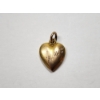 Image 1 : 8K Gold Engraved Heart Pendant - TW: 0.9g - See Description! 