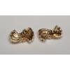 Image 3 : Tests As 14K Yellow Gold Vintage Style Women's Bow Earrings - Weight: 4.1g